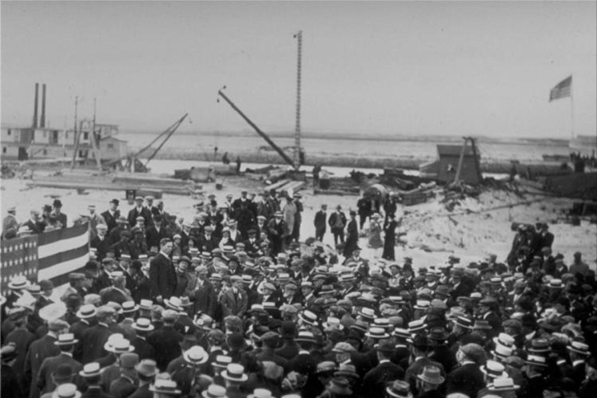 Opening Ceremony - Many attended the ceremonies leading up to the opening of the Canal. Franklin D. Roosevelt, who at the time was the Assistant Secretary of the Navy was on hand at the opening.