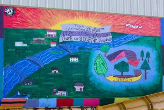 25th Anniversay of recycling in Bourne mural