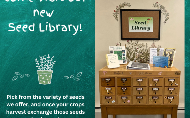 New Seed Library at the Jonathan Bourne public Library 