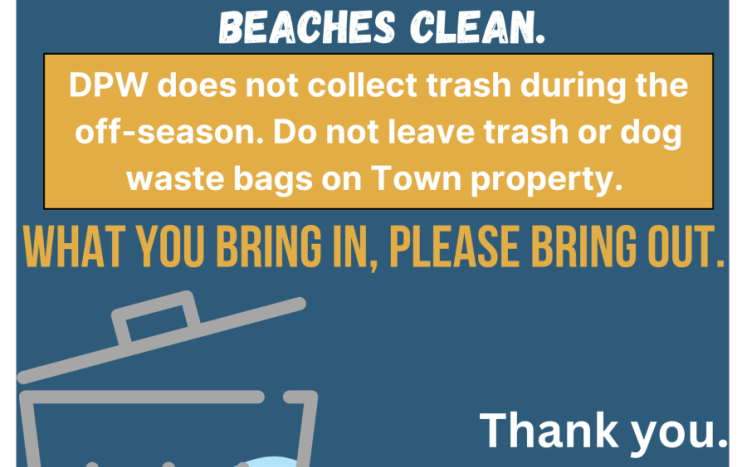 Town Beach Trash Reminder